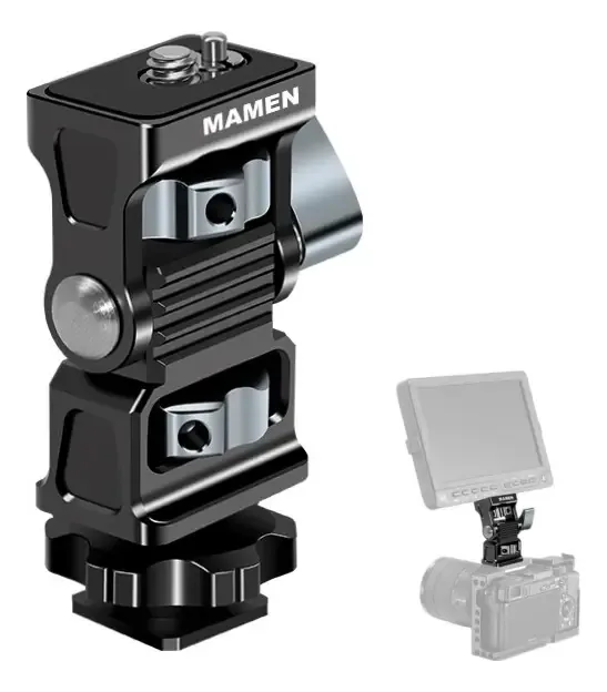 Adaptador Mamen Z10 Sapata 1/4 Tilt Para Câmeras e Gaiolas