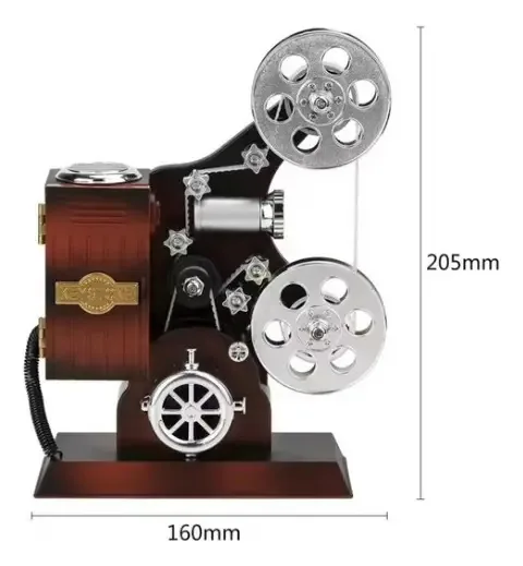 Caixas de música clássicas, ornamentos domésticos, telefone colorido