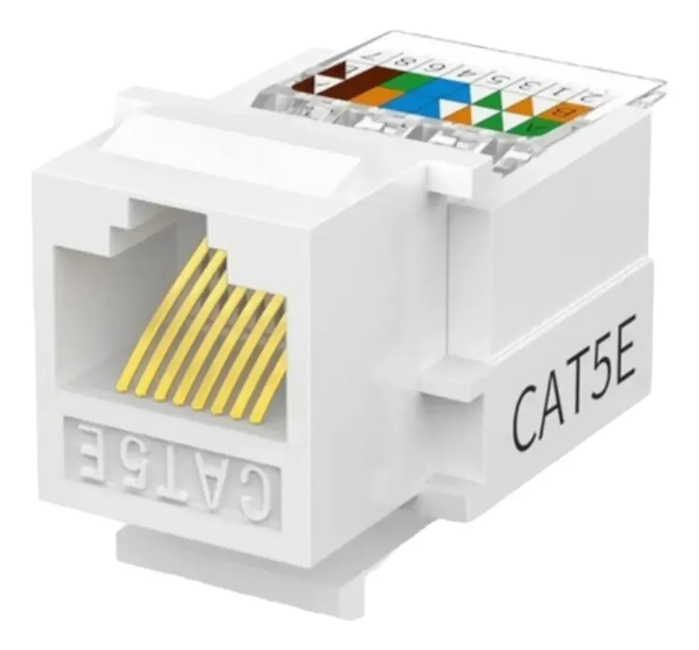 15 conectores de parede sem ferramentas Rj45 Cat5e Cat6