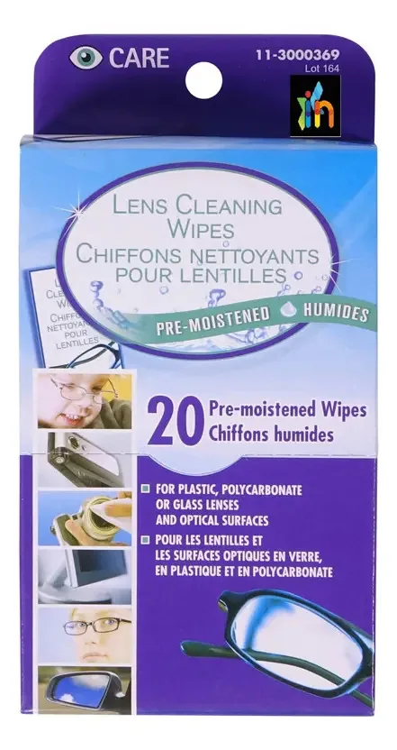 Toalhetes de limpeza de lentes Limphix Cleantex 20un