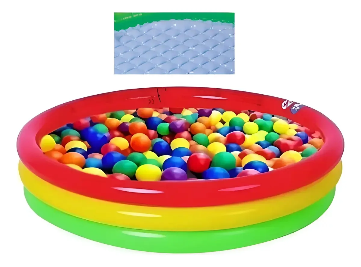 Centro de recreação infantil de piscina inflável com 50 bolas Foto 1