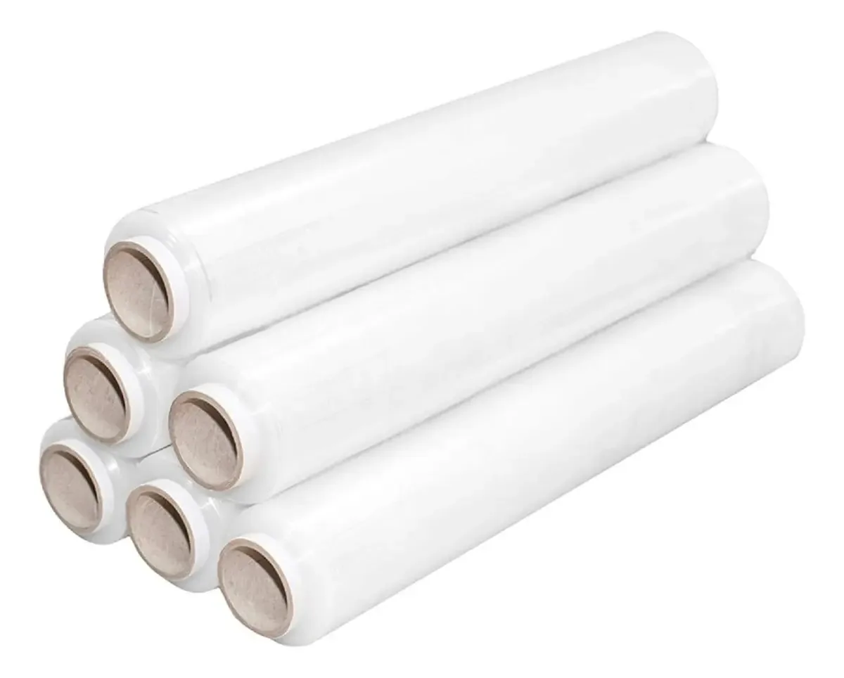 Filme de embalagem transparente de 6 rolos (480 metros)
