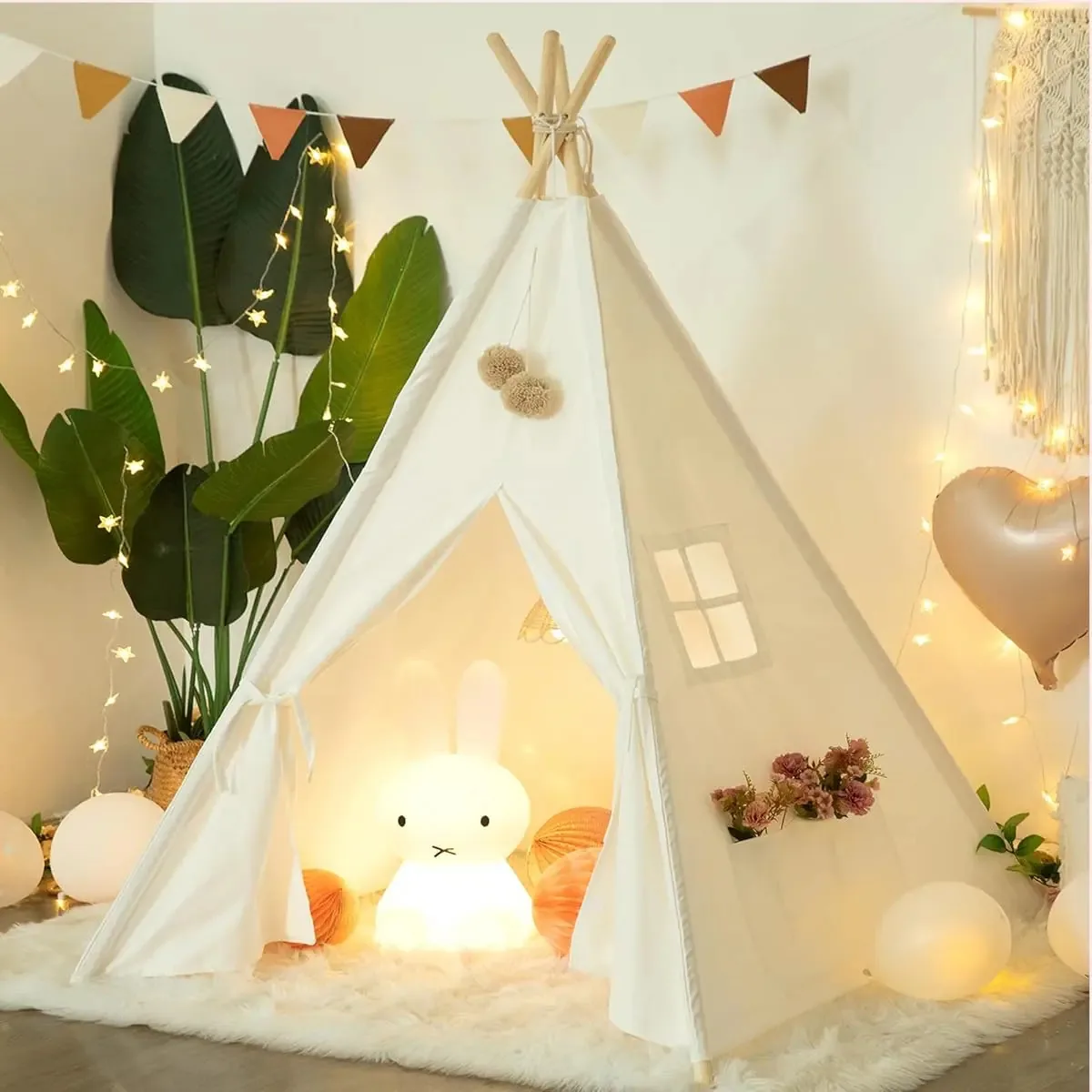 Campanha infantil portátil Tipi para jogos