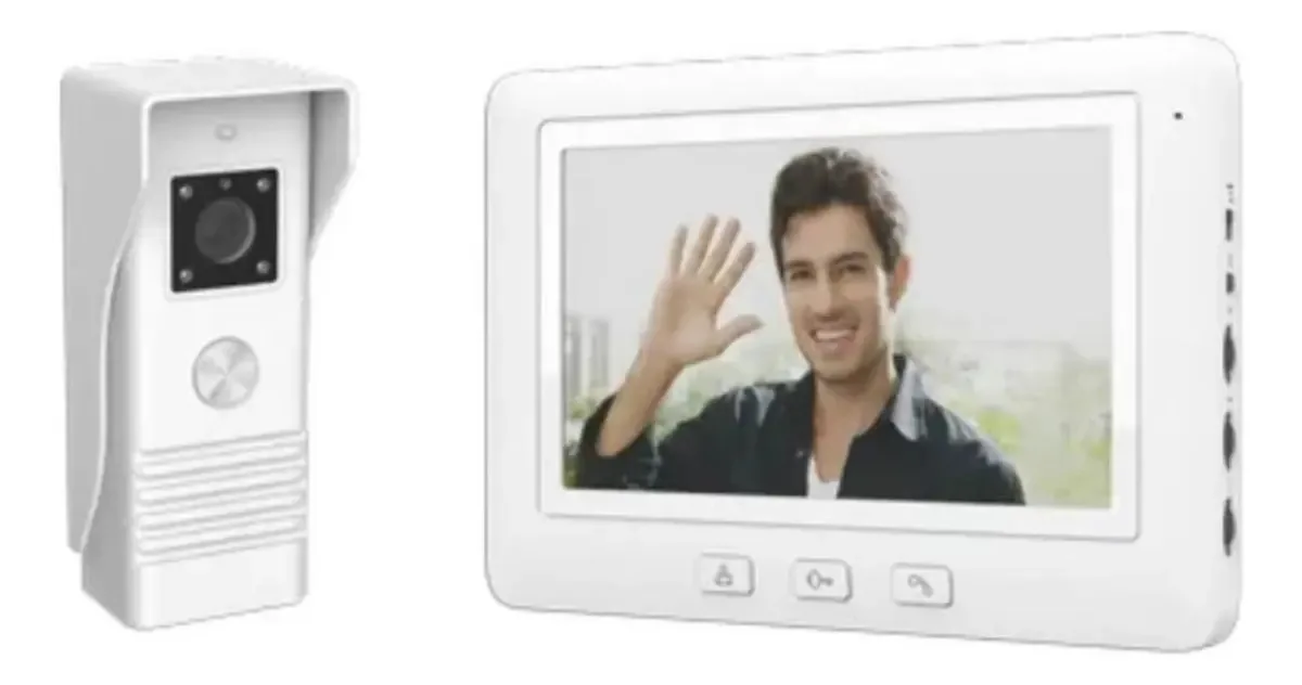 Campainha para porta Techstore TE-411D branco