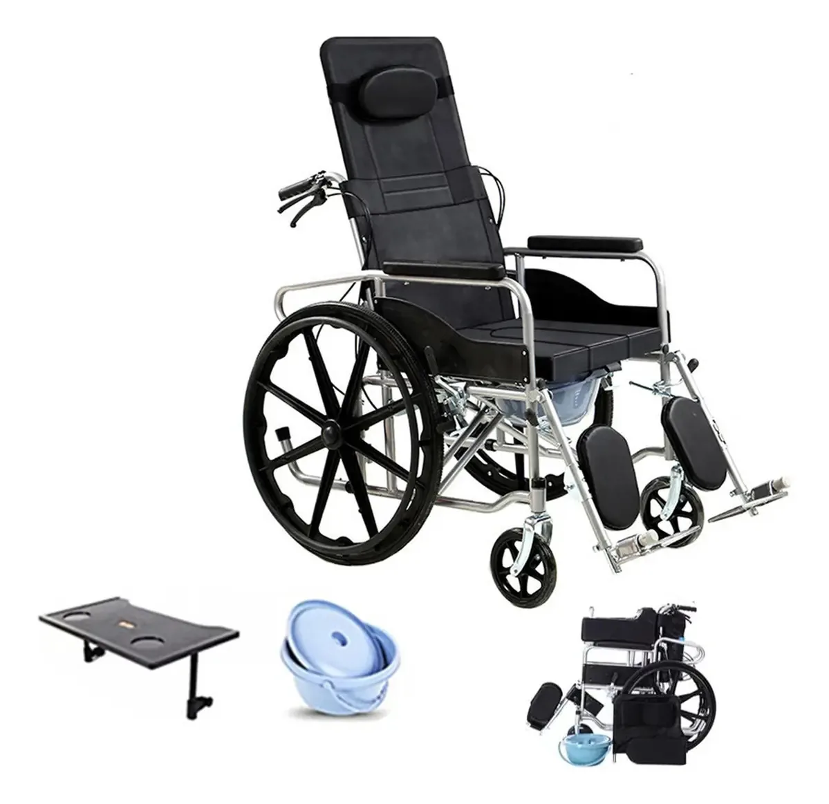 Cadeira de rodas compacta dobrável luxuosa All Terrain Drive