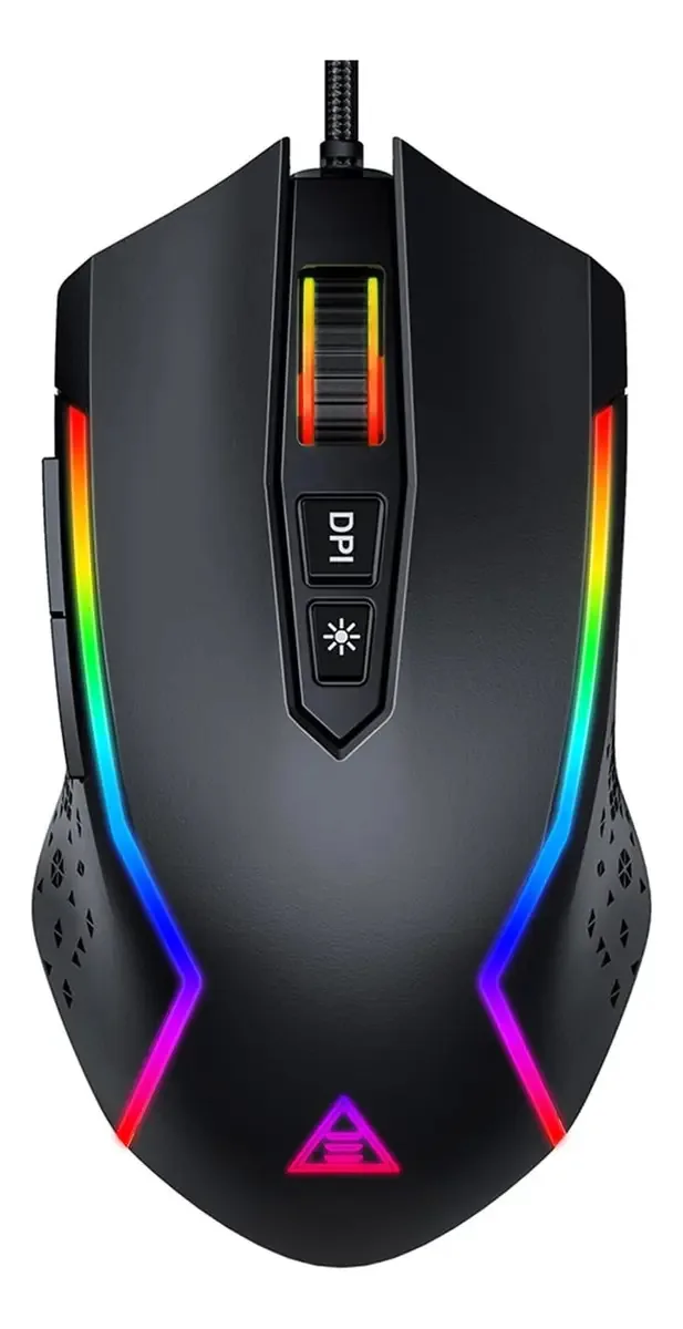 Mouse para jogos Eksa, mouse de computador com 7 botões e mouse 6
