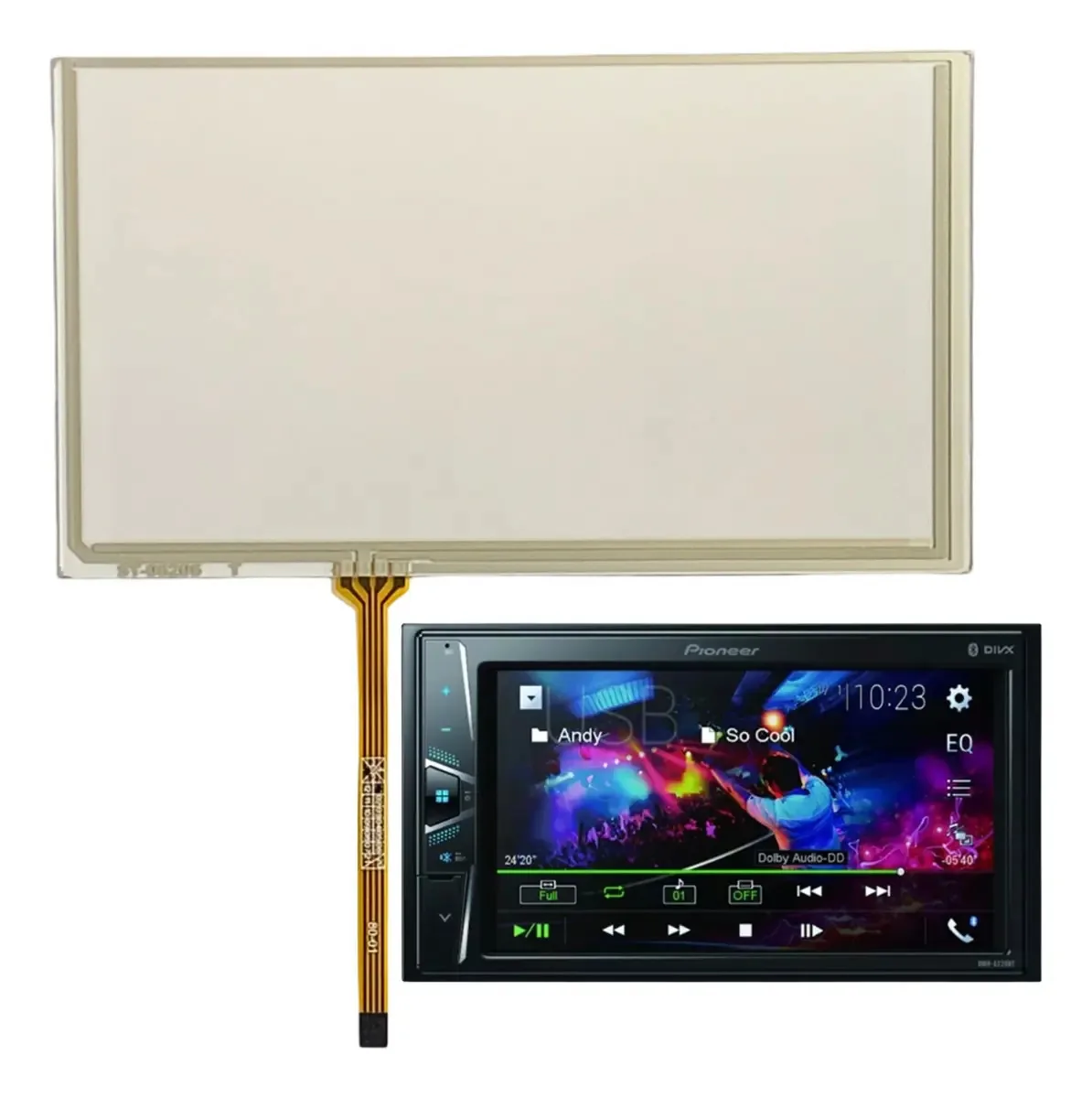 Tela Touch Screen 6,2 Polegadas Multimidia Aikon M1 E Outras