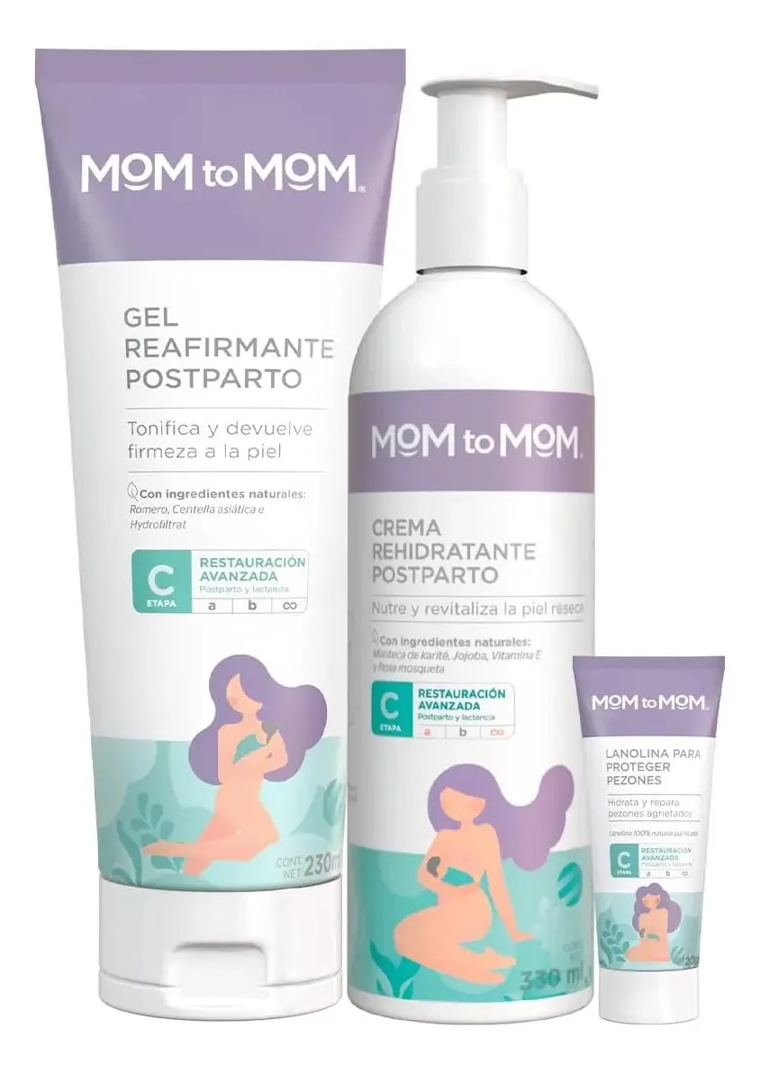 Mom To Mom Kit Cuidados Especiais Pele Pós-parto
