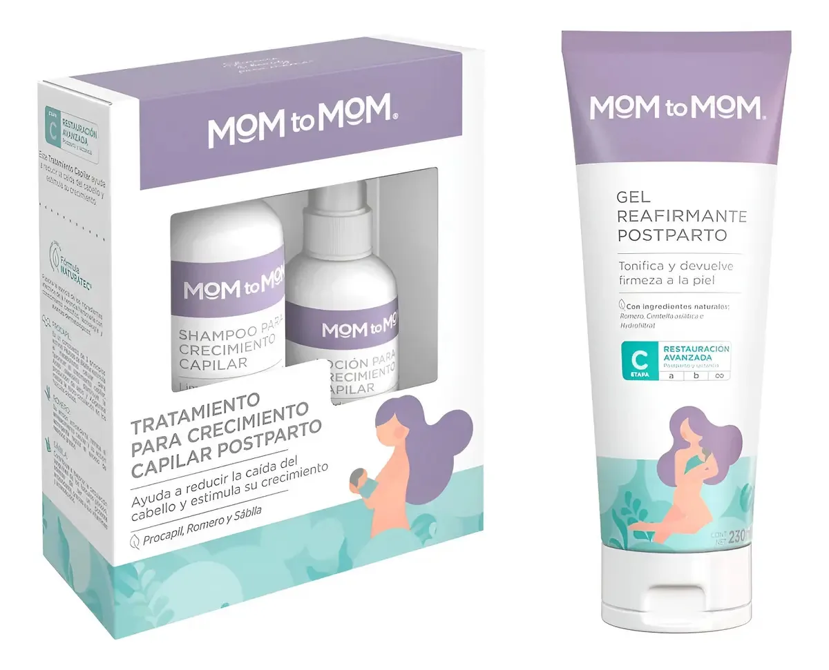 Mom To Mom Tratamento Capilar E Gel Firmador C Pós-parto Kit