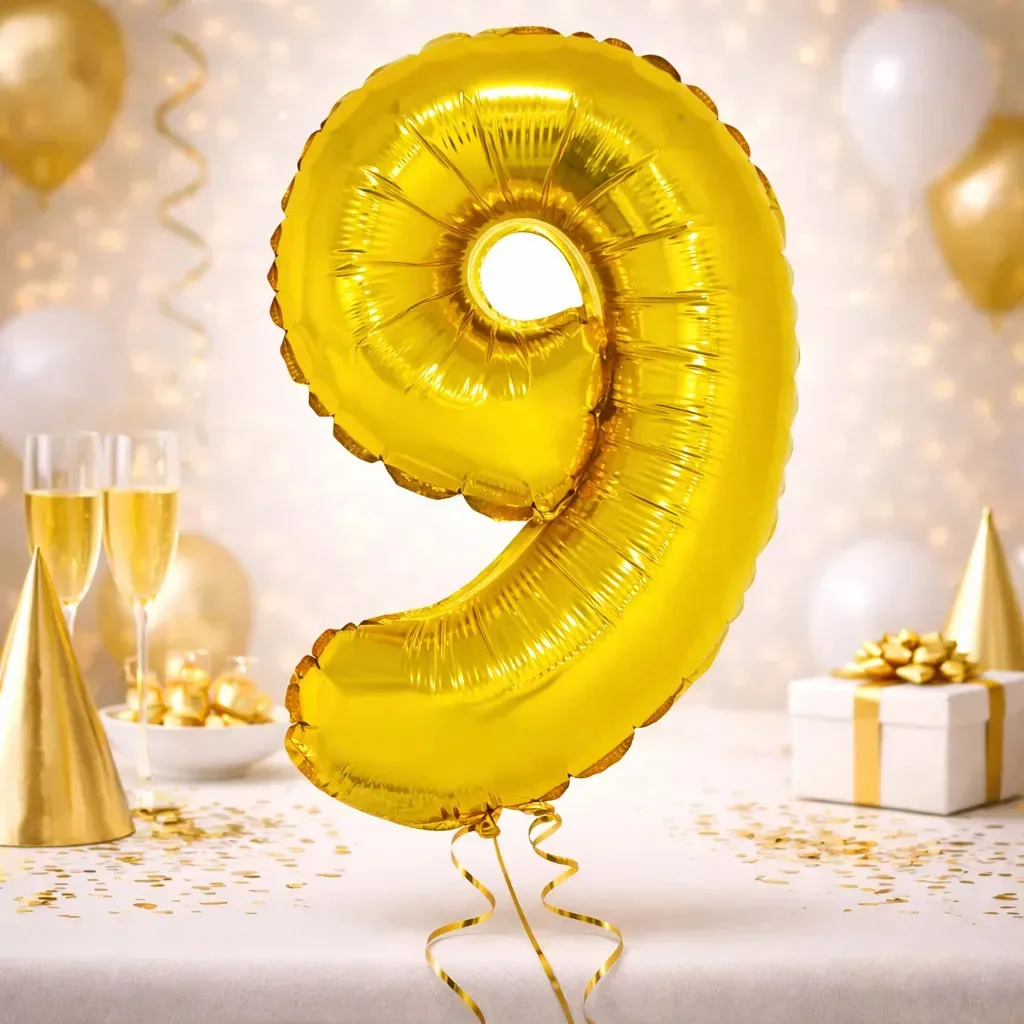 Balao Silver Plastic Metali Dourado N9