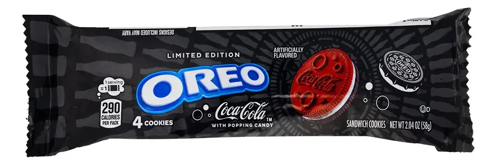 coca cola oreo Oreo Biscoito Coca-Cola Oreo Pacote 90g de coca-cola sem sal 61 g
