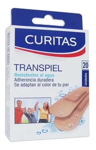 Curativos Transpiel Resistentes à Água Pacote 12 Caixas X 20u