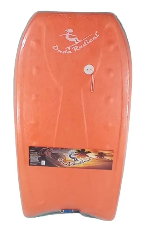 Mini Prancha Surf Baby Bodyboard Com Leash Mar Cor Laranja