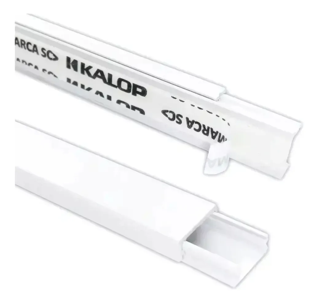 Canal de cabo autoadesivo Kalop 20x10 Tira X 2 Mts Pvc
