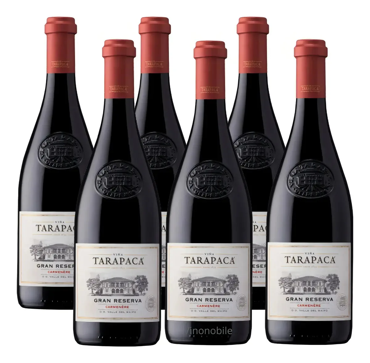 Kit 6 Vinhos Gran Reserva Tarapacá Carmenére 750 Ml