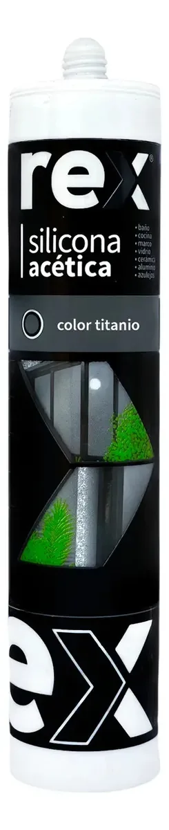 12 cores de silicone acético Rex