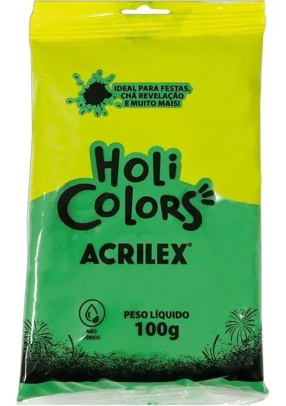 Po Colorido Verde Bandeira 100g Acrilex