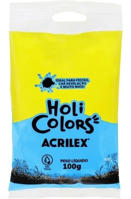 Po Colorido Azul Turquesa 100g Acrilex