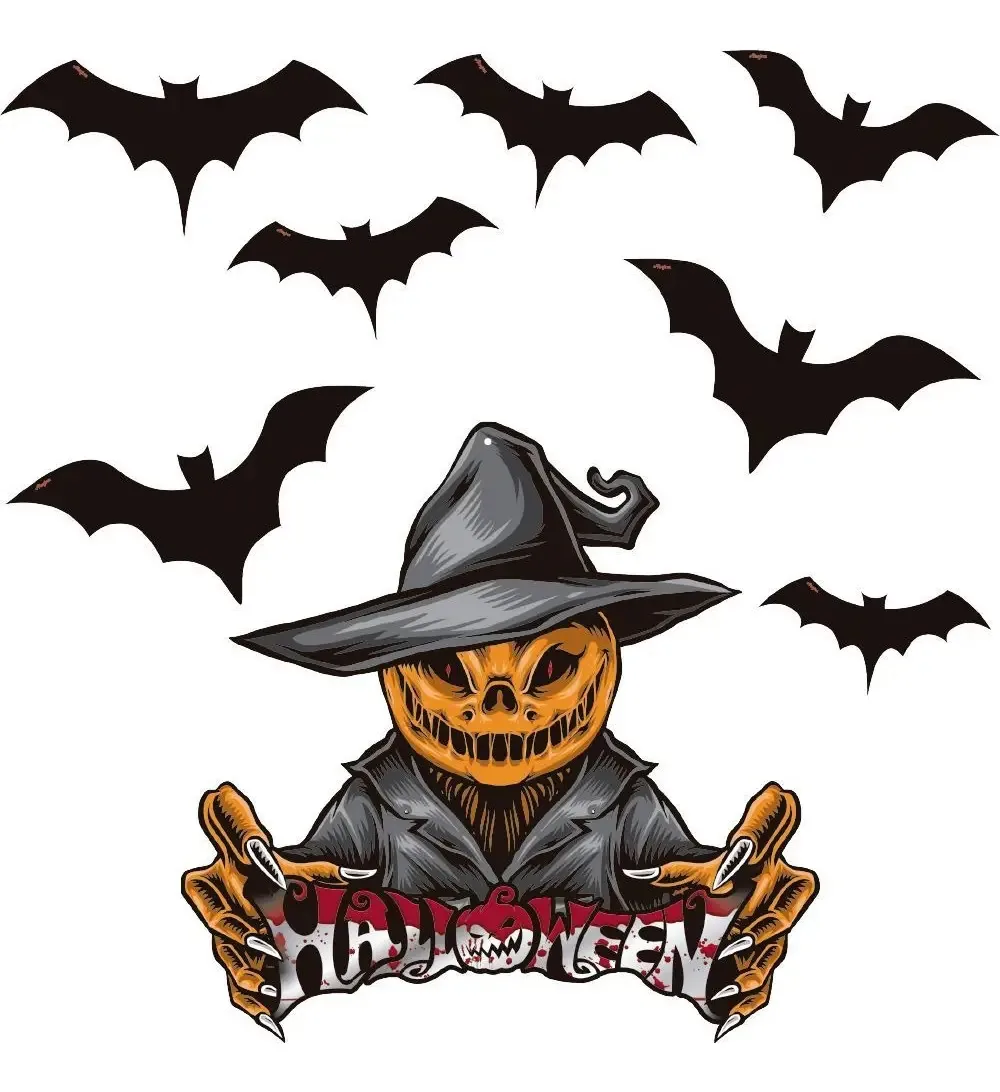 Decoracao De Parede Abobora Halloween Regina