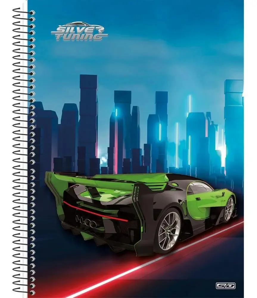 Caderno 10x1 Capa Dura Silver Tuning 160f Pct.c/04