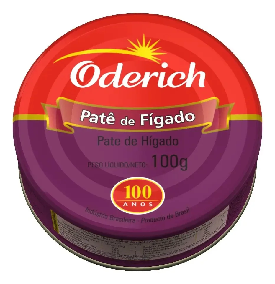 Pate De Figado Oderich Enlatado