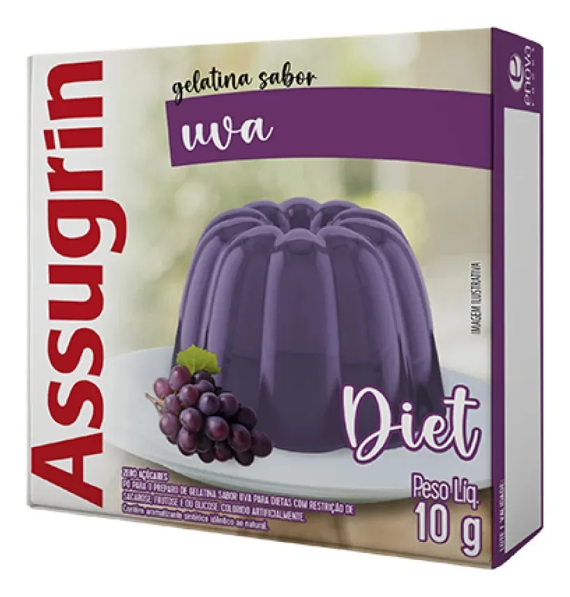 Gelat Assugrin 10g Diet Uva