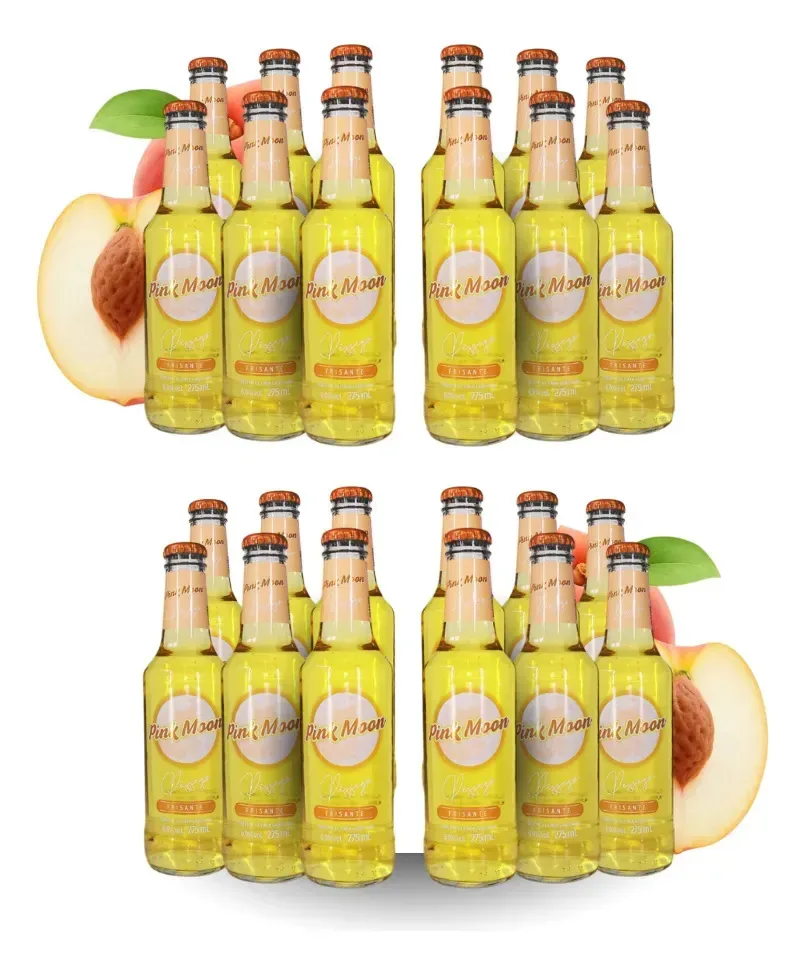 Vinho Frisante Pink Moon Pessego 24x275m