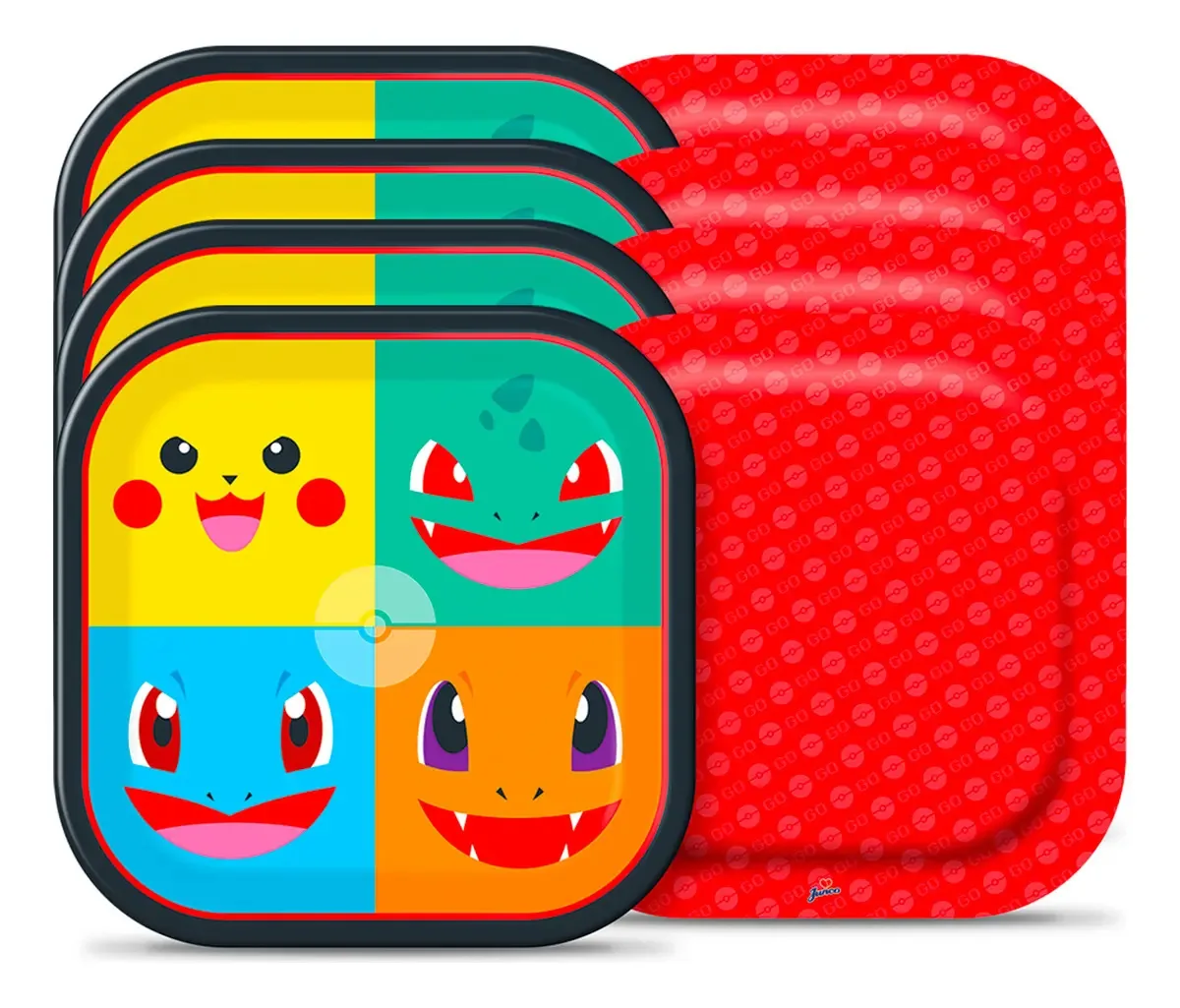 Prato Desc Papel Pocket Monsters C/8