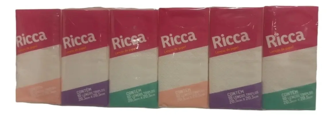 Lenco De Papel Maestral Ricca Lenco De Papel C/12 Pacote C/10 Un 3704 1un