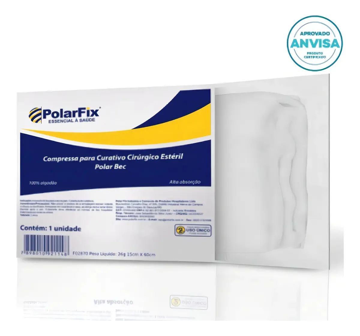 Compressa De Gaze Estéril Algodonada 15x60 Polarfix