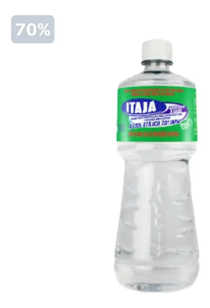 Álcool 70% Etílico Líquido Itaja 1l 12 Unidades
