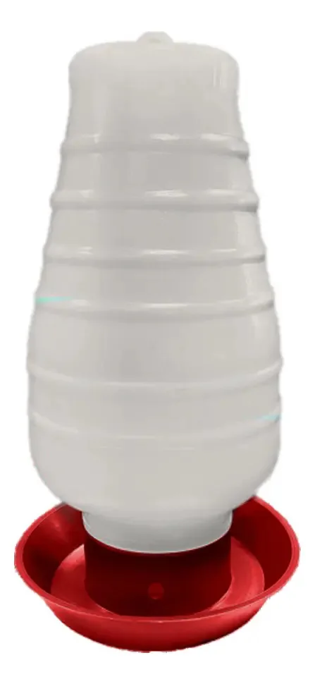 Bebedouro Plástico Aves Frangos C/ Rosca Automático 5l