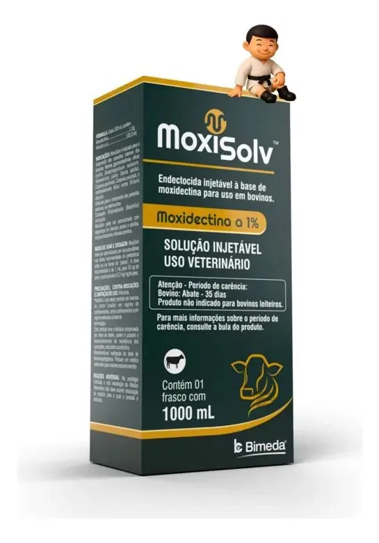 Moxisolv Solução Técnica 500ml Bovinos Bimeda