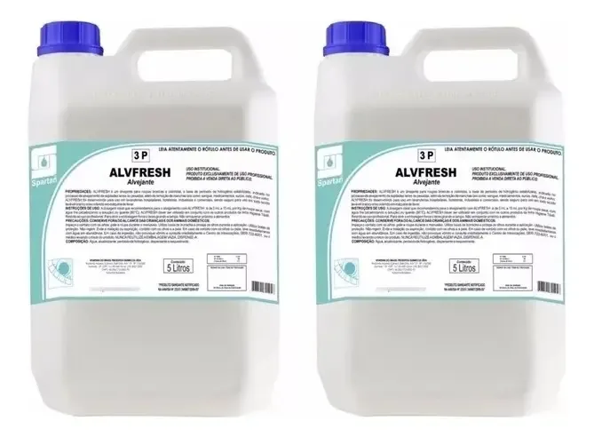Kit C/2 Alvejante Para Tecidos Brancos E Coloridos Alvfresh