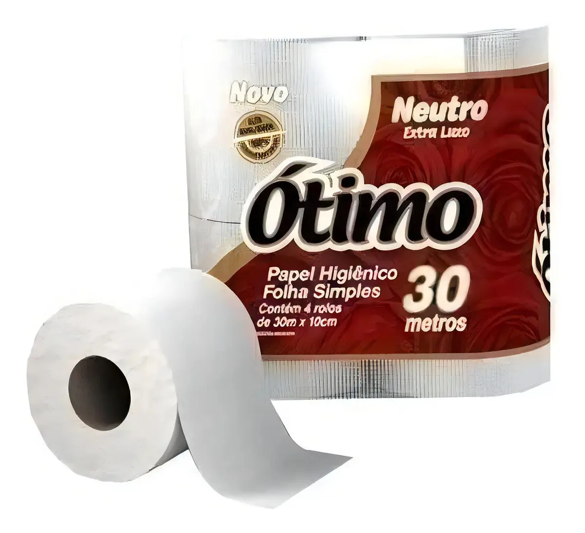 Papel Higiênico Folha Simples 30m 16 Rolos PAPEL HIGIENICO
