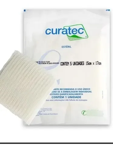 Gaze Antimicrobiana Curatec - Com Phmb -15 X 17cm (10und