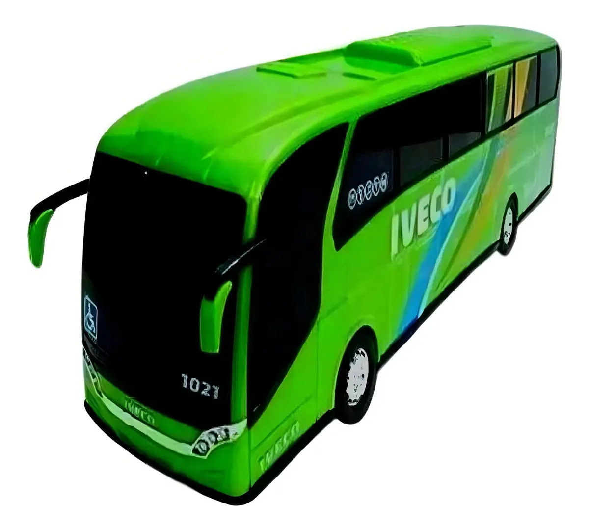 Brinquedo Onibus Miniatura Iveco Menino Usual Sortido Cor Verde