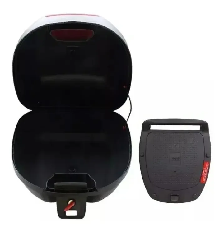 Bauleto Givi 29l Monolock Lente Vermelha Cor Preto