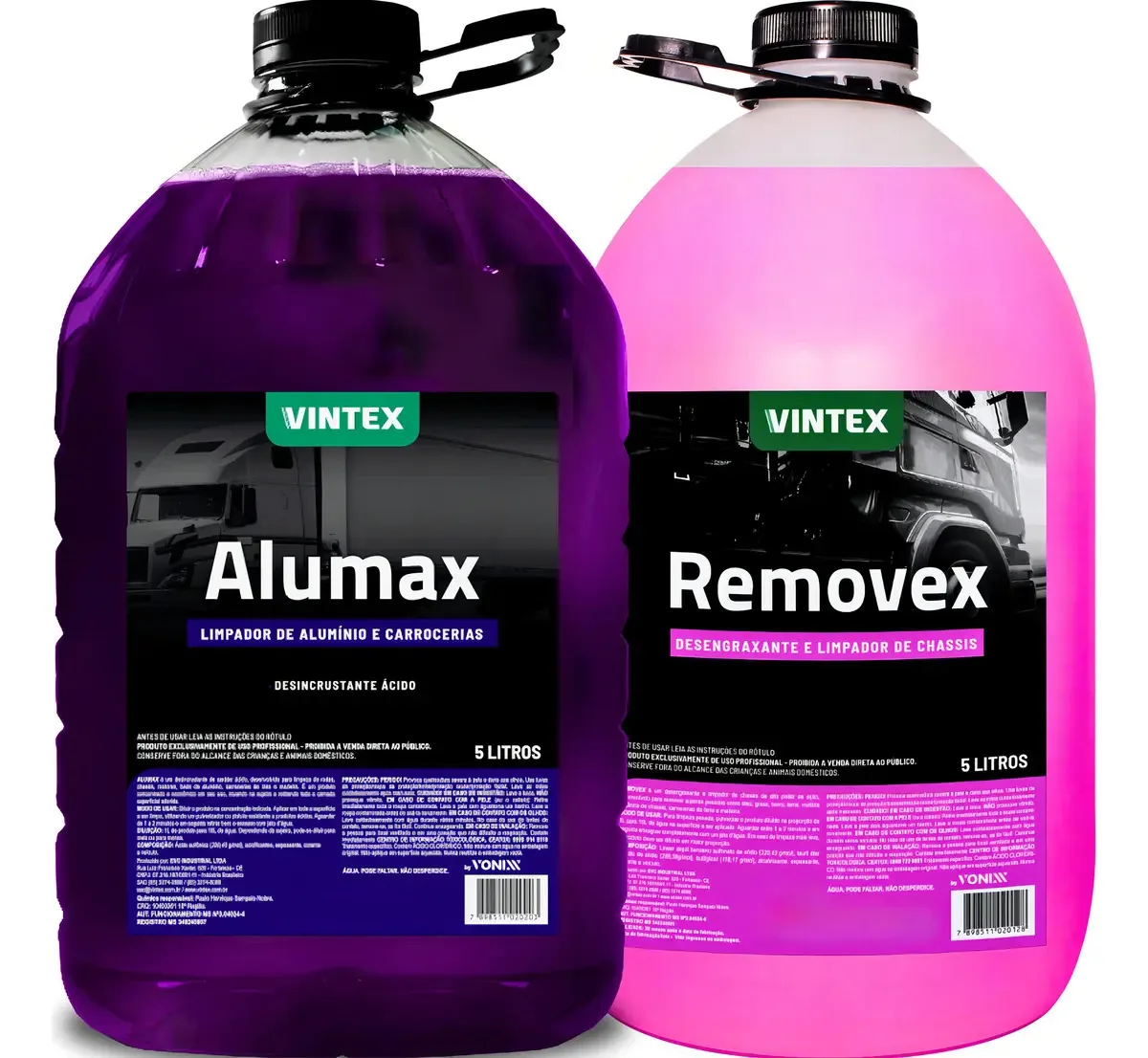 Desengraxante Concentrado Vintex 5L Limpeza Pesada Chassis Vehicle