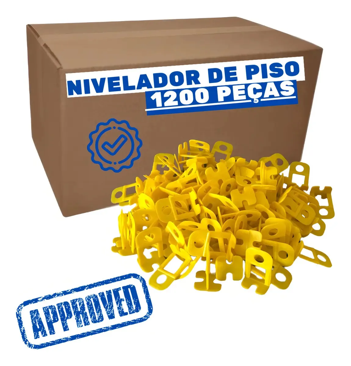 1.200 Nivelador De Piso E Porcelanato Espaçador +espuma+esp Cor 1,0