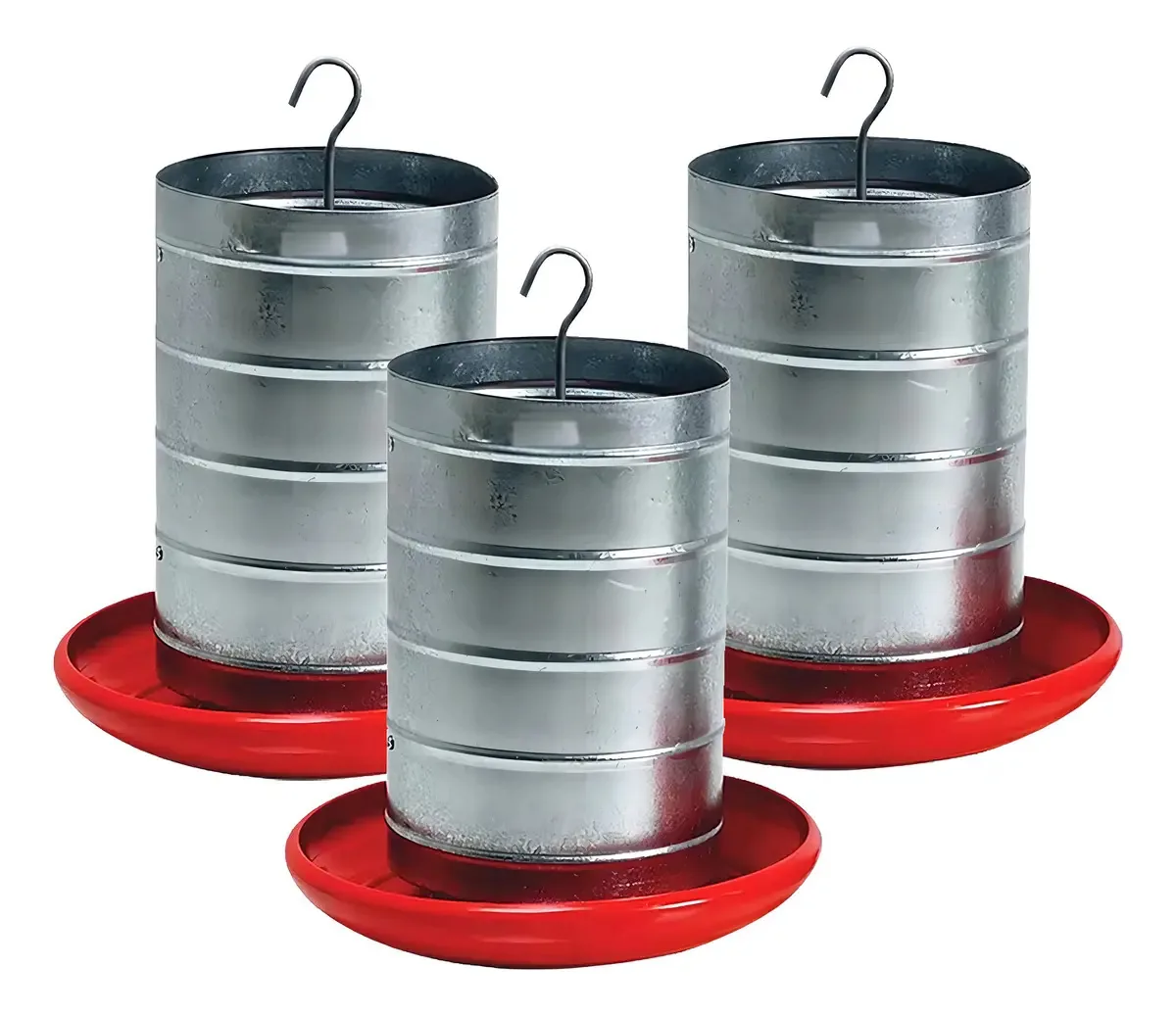 Kit 3 Unidades Comedouro Frango Aves Galinhas 20kg