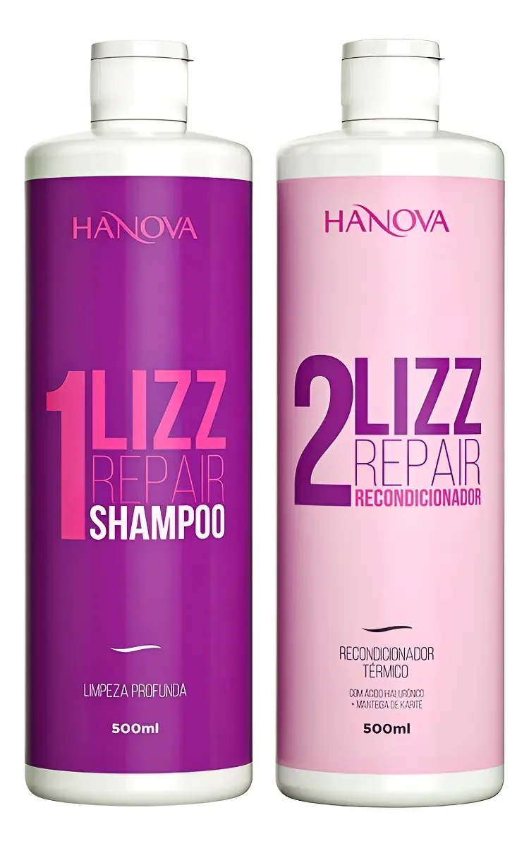 Kit Progressiva Alinhamento Lizz Repair - Hanova 2x500ml