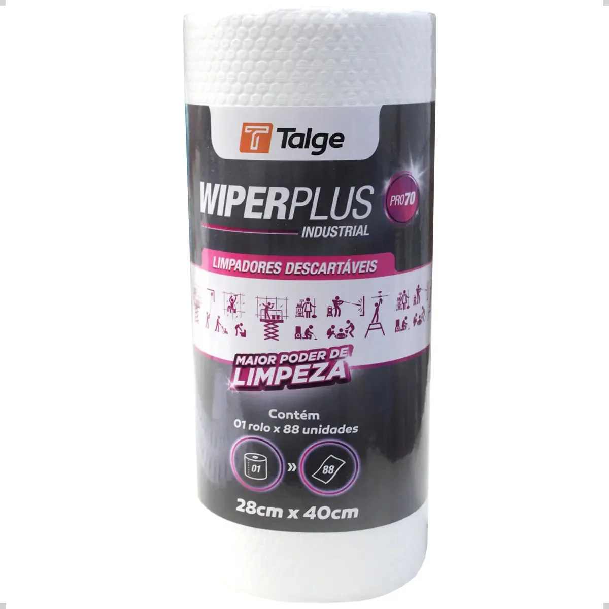 88 Panos Wiper Pro70 Perfex Multiuso Para Limpeza Cor Branco