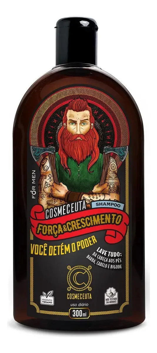 Shampoo Força E Crescimento Homem Kit Com 3 Unids