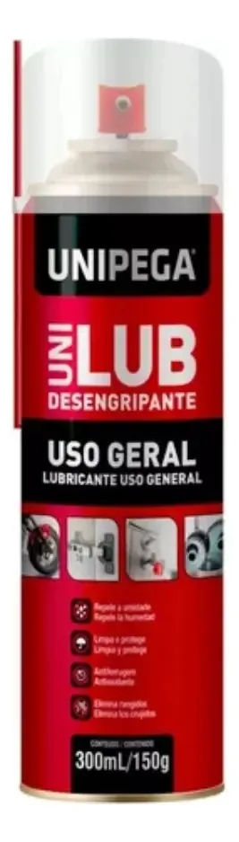 Desengripante Lubrificante Óleo Spray Moto Bicicleta 300ml