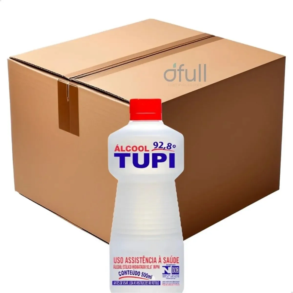 Álcool Tupi 92,8° Inpm Caixa Máster 12lts Limpeza Profunda