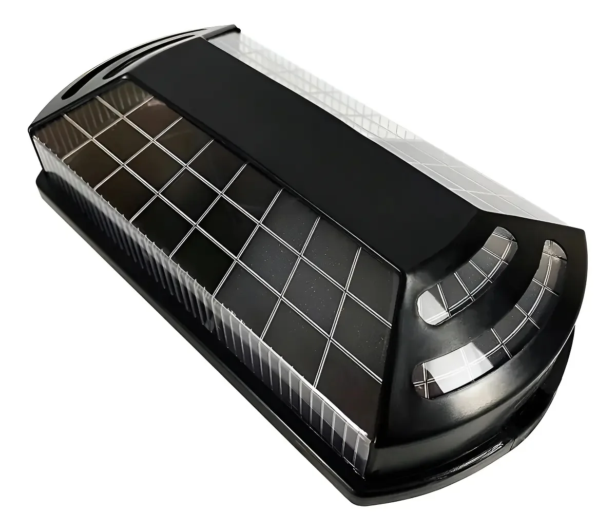 Kit Utron 5 Luminárias Tartaruga Prismática Parede Externa Cor Preta