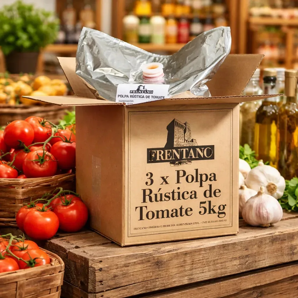 Polpa Rústica Tomate Pelado Foodservice 15 Kg (3 X Bag 5kg)