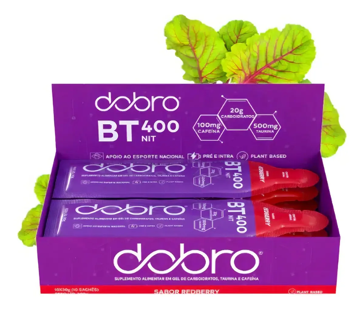 BT Nitrato Gel Dobro Sabor Redberry Kit 10 Sachês De 30g