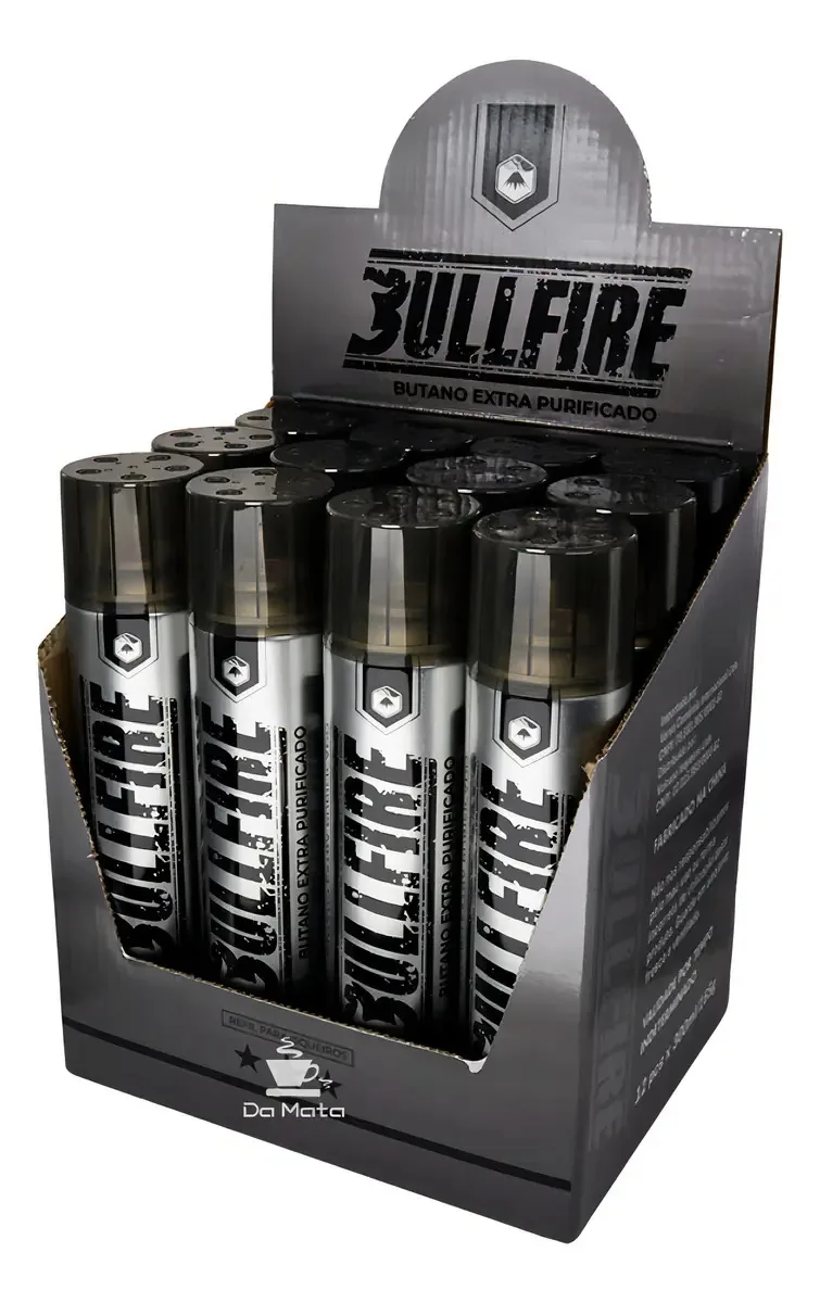 Caixa 12 Unidades Refil Gás Butano Volcano Bullfire